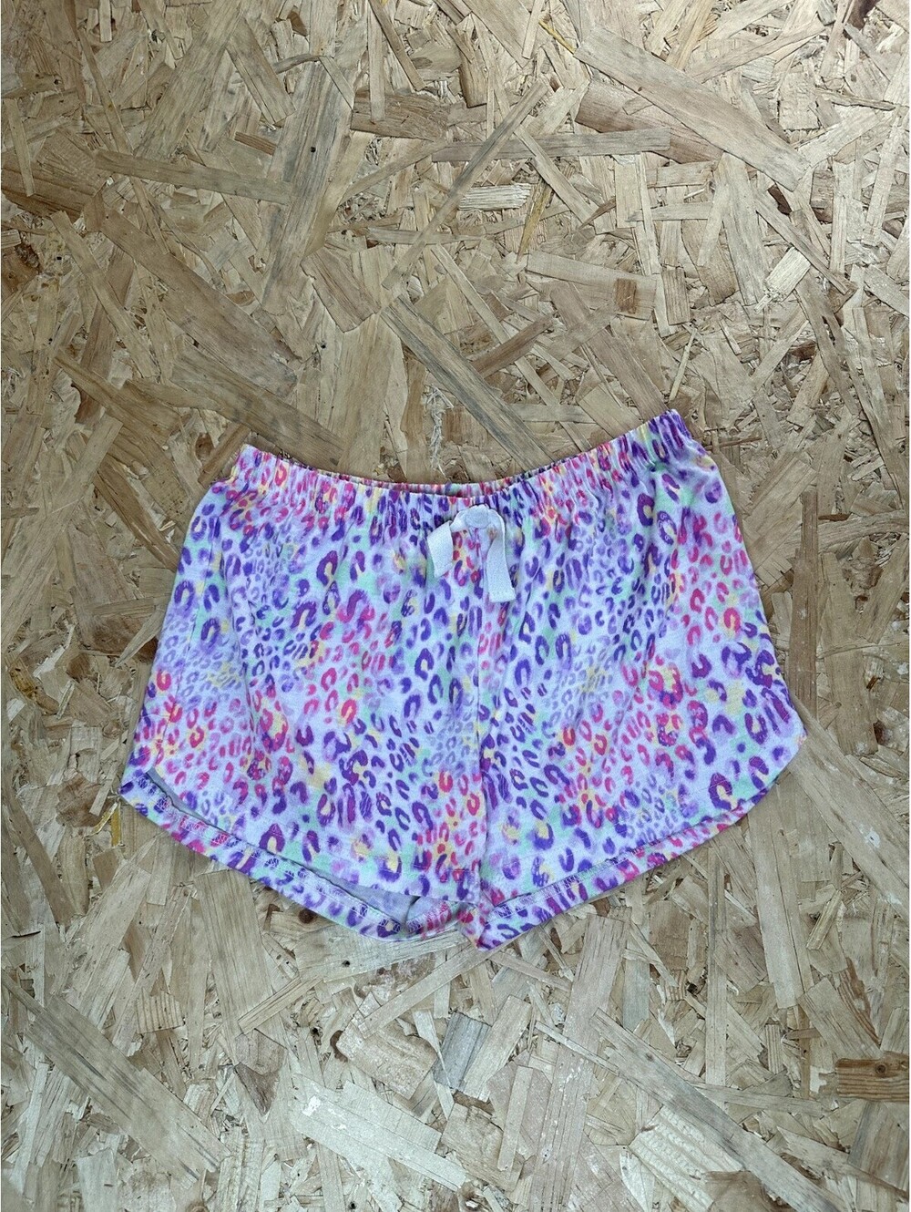 The Childrens Place Girls Pajama Shorts Size 10 12 Purple Pink Leopard Print
